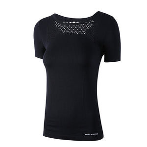 Fitness T-shirt Polyester and Cotton Women