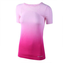 Load image into Gallery viewer, Fitness T-shirt Polyester and Cotton Women