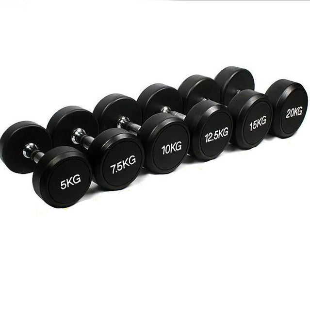 5KG Rubber Dumbbells