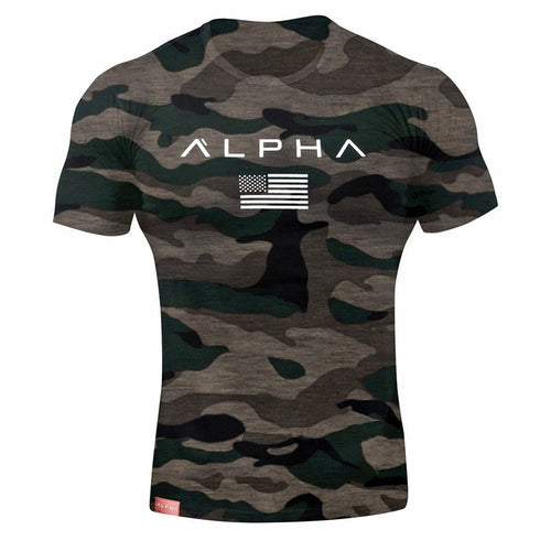 Camouflage Sport Training Cotton T-shirt