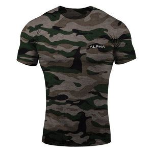 Camouflage Sport Training Cotton T-shirt