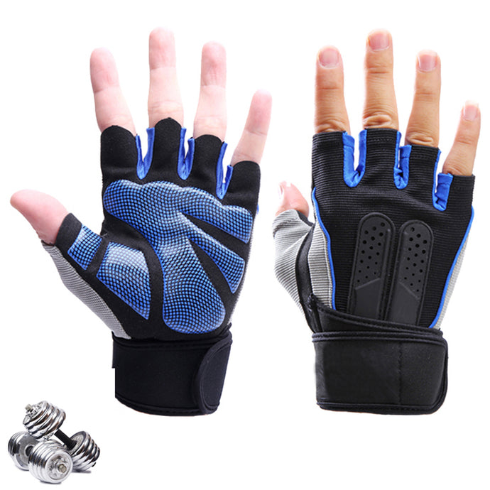 Fitness Men Gloves Half Finger